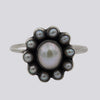 Pearl Flower Ring - Size 8