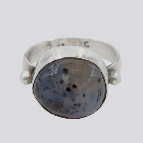 Fossil Agate Ring - Size 7