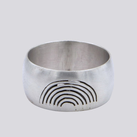 Domed Rainbow Ring - Size 8