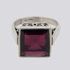 Garnet Ring With Cutouts - Size 8