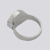 Chrysoprase and Banded Black Onyx Ring - Size 8