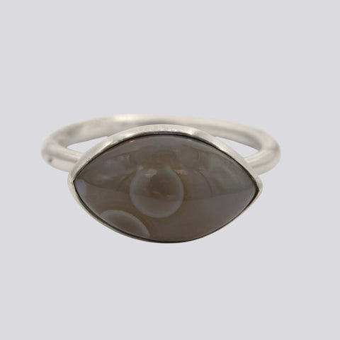 Eye Agate Ring - Size 8
