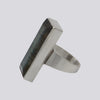 Large Faceted Labradorite Ring - Size 9