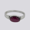 Oval Garnet Ring - Size 8