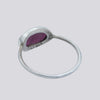 Oval Cabochon Garnet Ring - Size 9