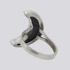 Purple Sandstone Moon Ring - Size 7