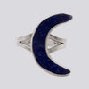 Lapis Moon Ring - Size 7