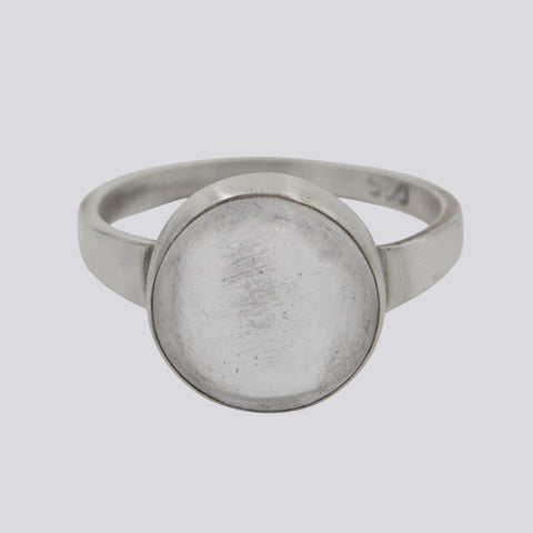 Clear Quartz Ring - Size 9