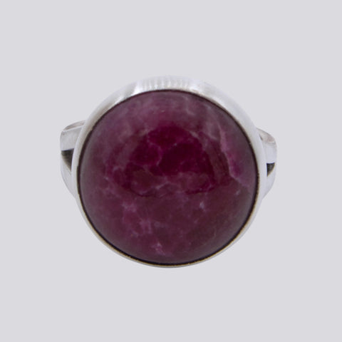 Ruby Jade Ring - Size 6