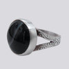 Banded Black Onyx Ring - Size 8