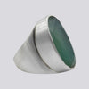 Large Faceted Apatite Ring - Size 7
