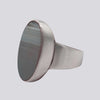 White Agate Ring - Size 9