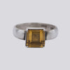 Faceted Citrine Ring - Size 8