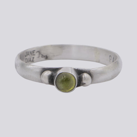 Peridot Ring With Granulation