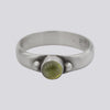 Peridot Ring With Granulation - Size 7.5