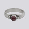 Pink Tourmaline Ring With Granulation - Size 7.5