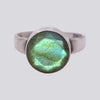 Faceted Labradorite Ring