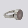 Faceted Rose Quartz Ring - Size 6