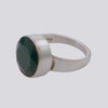 Faceted Green Tourmaline Ring - Size 5
