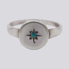Star Set Turquoise Ring - Size 7