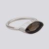 Faceted Marquise Smokey Quartz Ring - Size 7