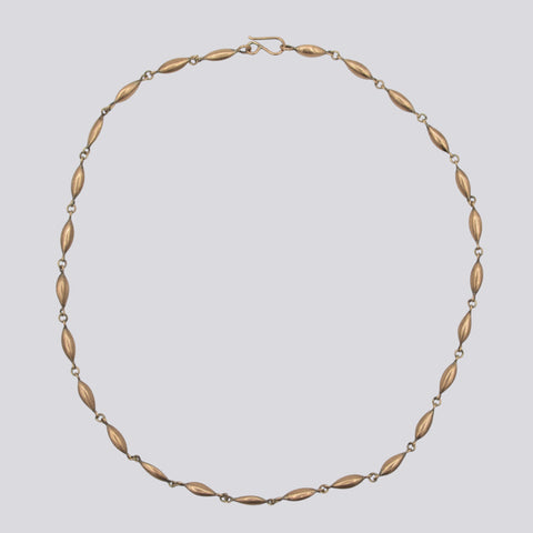 10K Gold Rice Chain Necklace
