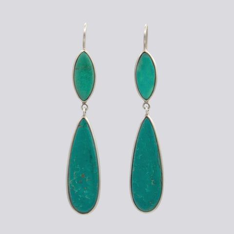 Large Turquoise Earrings
