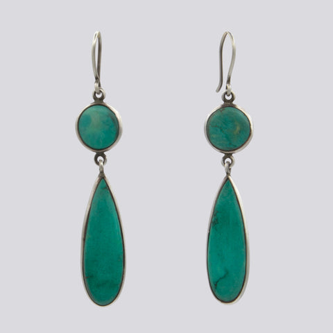 Large Turquoise Earrings