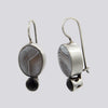 Agate and Black Onyx Drop Earrings- EARRINGS 20