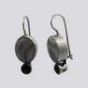Agate and Black Onyx Drop Earrings