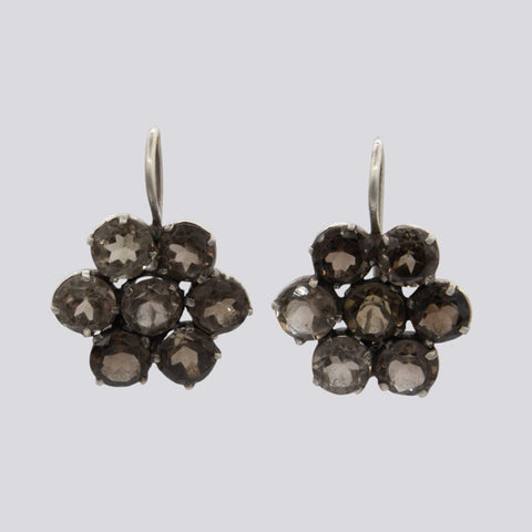 Smokey Quartz Flower Drops