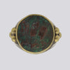 Ancient Roman Coin Ring With 22K Gold - RING 92- Size 7.5