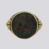 Ancient Roman Coin Ring With 22K Gold - Size 7.5
