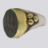 Ancient Roman Coin Ring With 22K Gold - RING 92- Size 7.5