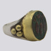 Ancient Roman Coin Ring With 22K Gold - Size 7.5