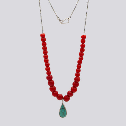Antique African Bead Necklace - 164