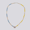 Beaded Necklace with Scallop Pendant - 179
