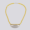 Beaded Necklace With Large Scallop Pendant - 180
