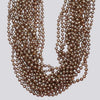 Knotted Champagne Pearl Necklace - KNTPRL-27
