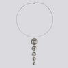 Long Phases Of The Moon Pendant Necklace - NECKLACE 9