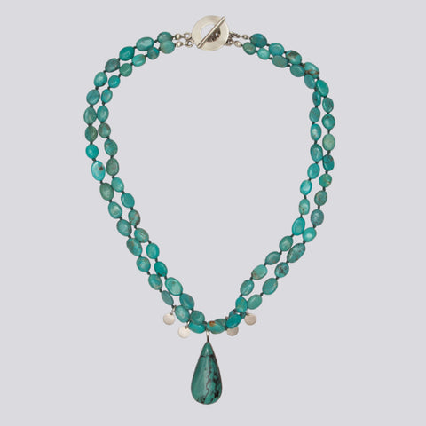 Knotted Turquoise Necklace