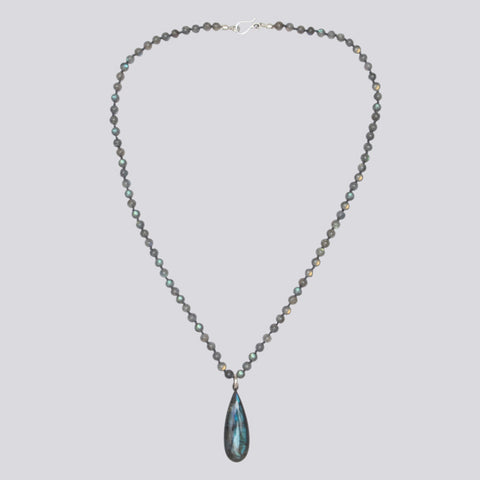 Knotted Labradorite Necklace