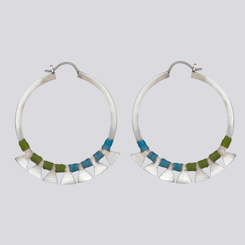 Thread Wrapped Hoops