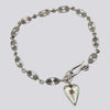 Filigree Bracelet with Heart Charm - BRACELET 8