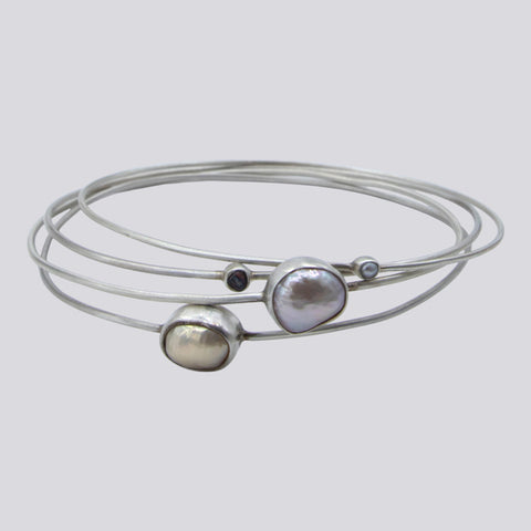 Pearl Bangle Set - BRACELET 10