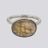 Rutilated Quartz Ring - Size 8 - RING 102