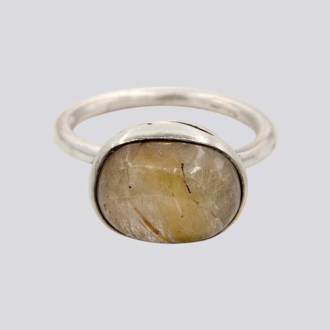 Rutilated Quartz Ring - Size 8 - RING 103