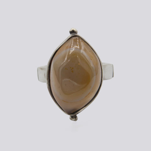 Eye Agate Ring - Size 6 - RING 107