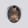 Faceted Smokey Quartz Ring - Size 6.5 - RING 108