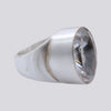 Faceted Clear Quartz Ring - Size 8 - RING 111